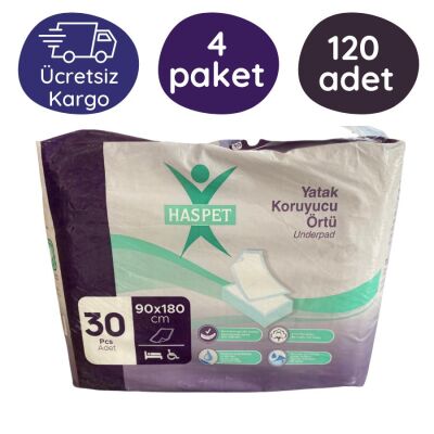 Haspet Yatak Koruyucu Örtü (90x180 cm) 30'lu 120 Adet - 1