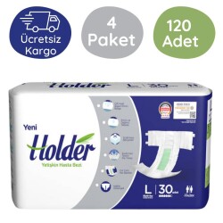 Holder Belbantlı Yetişkin Hasta Bezi Büyük (L) 120 Adet - Holder