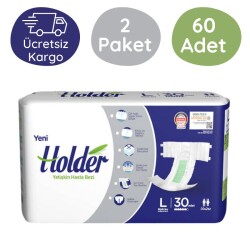 Holder Belbantlı Yetişkin Hasta Bezi Büyük (L) 60 Adet - Holder