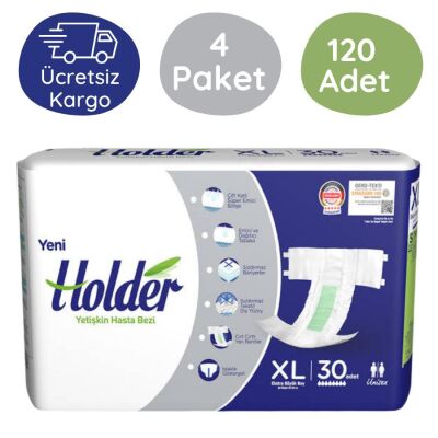 Holder Belbantlı Yetişkin Hasta Bezi Ekstra Büyük (XL) 120 Adet - 1