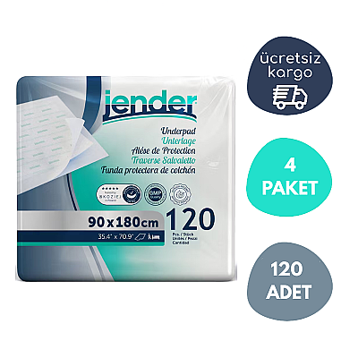 Jender 90x180 cm 120 Adet Yatak Koruyucu Örtü - 1