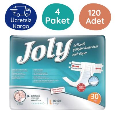 Joly Belbantlı Hasta Bezi Large (Büyük Boy) 120 Adet - 1
