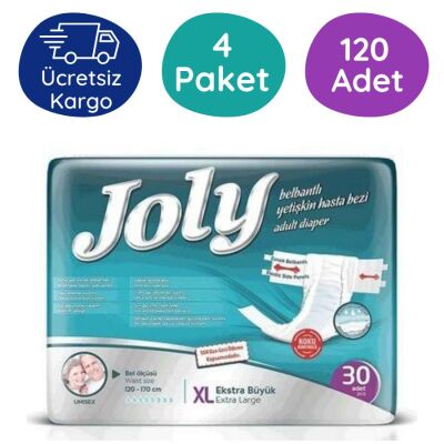 Joly Belbantlı Hasta Bezi Ekstra Large (Ekstra Büyük Boy) 120 Adet - 1