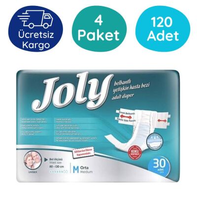 Joly Belbantlı Hasta Bezi Medium (Orta Boy) 120 Adet - 1