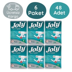 Joly Belbantlı Hasta Bezi XXL (Ekstra Büyük) 8'li 6 Paket - Joly