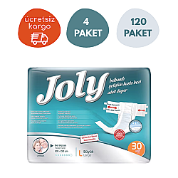 JOLY Belbantlı Yetişkin Hasta Bezi Büyük (L) 30'lu 4 Paket - Joly