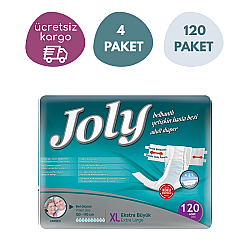 JOLY Belbantlı Yetişkin Hasta Bezi Büyük (XL) 30'lu 4 Paket - Joly