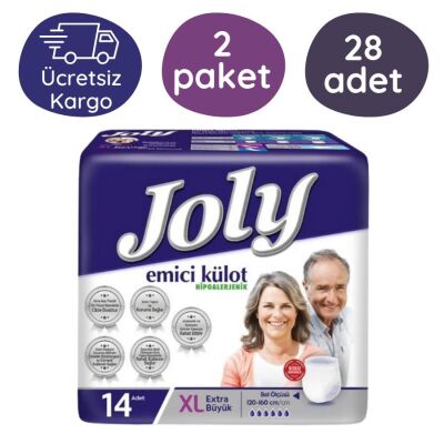 Joly Emici Külot Hasta Bezi XLarge (Extra Büyük Boy) 14'lü 28 Adet - 1