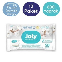 Joly Vücut ve Perine Temizleme Havlusu (12 Paket - 600 Yaprak) - Joly