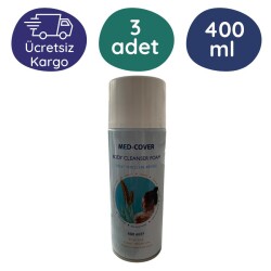 Med-cover Durulama Gerektirmeyen Vücut Temizleme Köpüğü 400 ML (3 Adet) - Med-Cover