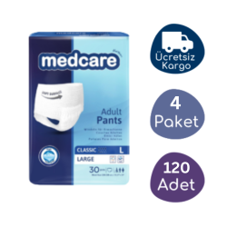 Medcare Emici Külot Yetişkin Hasta Bezi Large (L) 120 Adet - Medcare