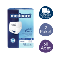 Medcare Emici Külot Yetişkin Hasta Bezi Large (L) 60 Adet - Medcare