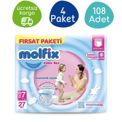 Molfix Külot Bez 7 Numara XXLarge 27'li 108 Adet - Molfix