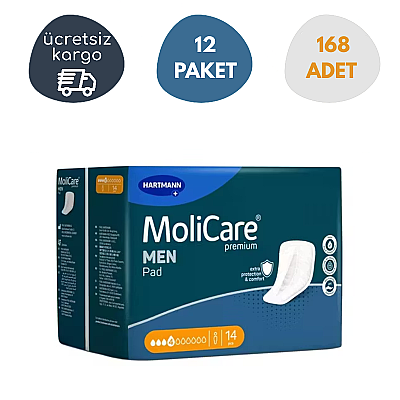 Hartmann Molicare Premium Men Pad 4 Damla 12x14 Adet Erkek Mesane Pedi - 1