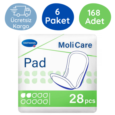 MoliCare Pad Mesane Pedi 2 Damla (Small) 28 Adet (6 Paket) - 1