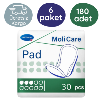 MoliCare Pad Mesane Pedi 3 Damla (Medium) 30 Adet (6 Paket) - 1
