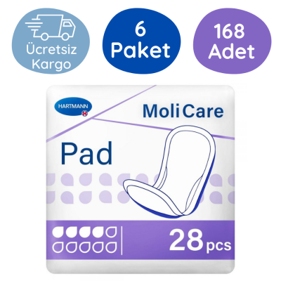 MoliCare Pad Mesane Pedi 4 Damla (Large) 28 Adet (6 Paket) - 1