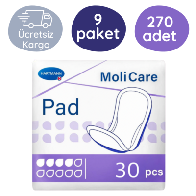 MoliCare Pad Mesane Pedi 4 Damla (Large) 30 Adet (9 Paket) - 1