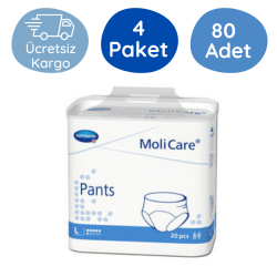 MoliCare Pants Emici Külot 6 Damla Mavi Paket (Large) 20'li (4 Paket) - Hartmann Molicare