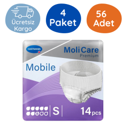 MoliCare Premium Mobile Emici Külot 8 Damla Mor Paket (Small) 14'lü (4 Paket) - Hartmann Molicare