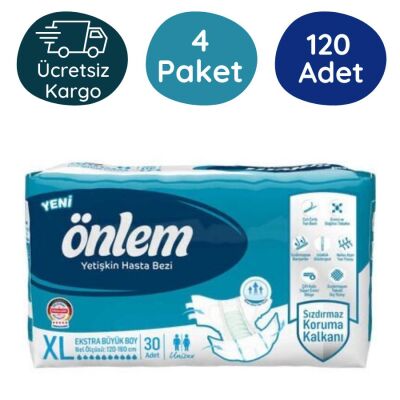 Önlem Belbantlı Yetişkin Hasta Bezi Ekstra Büyük (XL) 120 Adet - 1