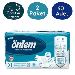 Önlem Belbantlı Yetişkin Hasta Bezi Ekstra Büyük (XL) 60 Adet - Önlem