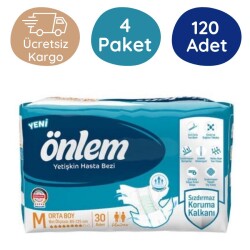 Önlem Belbantlı Yetişkin Hasta Bezi Orta (M) 120 Adet - Önlem