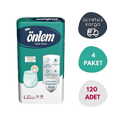 Önlem Emici Külot Büyük (L) 120 Adet - 1