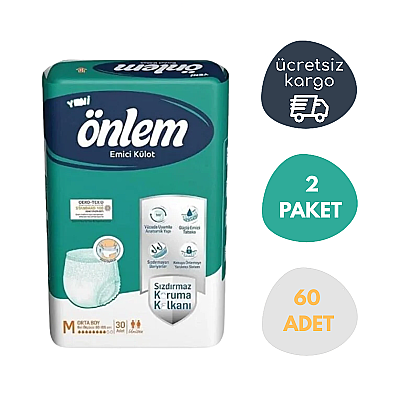 Önlem Emici Külot Orta (M) 60 Adet - 1