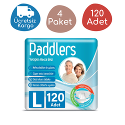Paddlers Belbantlı Yetişkin Hasta Bezi Büyük Boy(L) 30'lu 120 Adet - Paddlers