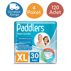 Paddlers Belbantlı Yetişkin Hasta Bezi Ekstra Büyük Boy(XL) 30'lu 120 Adet - Paddlers