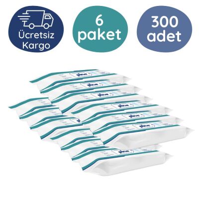 Pine Vücut Temizleme Havlusu 50'li (6 Paket) - 1