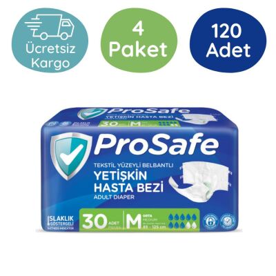 Prosafe Belbantlı Hasta Bezi Orta (M) 120 Adet - 1