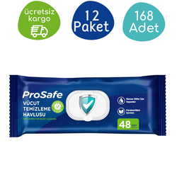 Prosafe Vücut Temizleme Havlusu (48 Yapraklı -12 Paket) - Prosafe