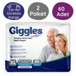 Giggles Belbantlı Hasta Bezi Ekstra Büyük Boy (XL) 30'lu 60 Adet - Giggles