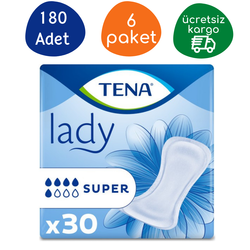 Tena - TENA 5 Damla Lady Super Mesane Pedi - 180 Adet